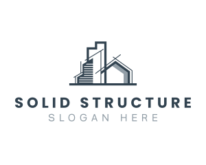 Home Building Structure logo design