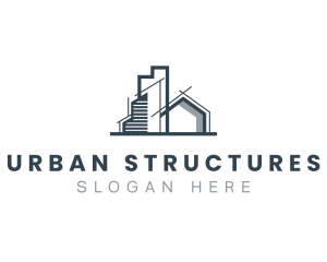 Home Building Structure logo design