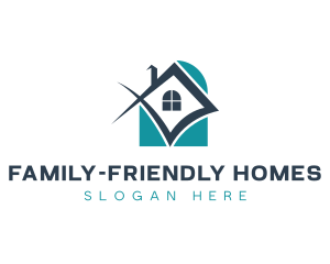 Home Residence House Roofing logo design