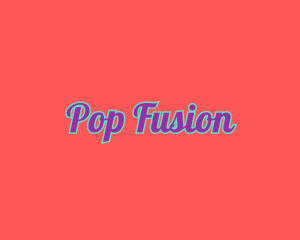 Stylish Retro Pop Art logo