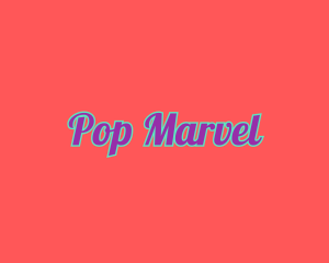 Stylish Retro Pop Art logo design