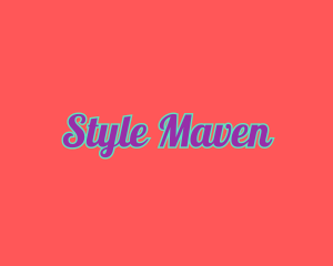 Stylish Retro Pop Art logo design