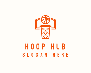 Basketball Hoop Drink  logo design