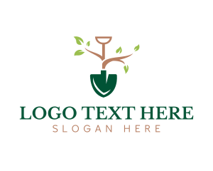 Shovel Garden Plant logo