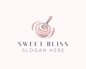 Whisk Bowl Baking logo design