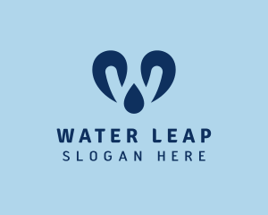 Water Supply Droplet logo design