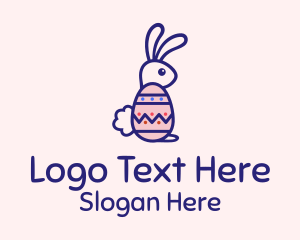 Easter Egg Rabbit logo