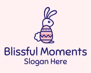 Easter Egg Rabbit Logo