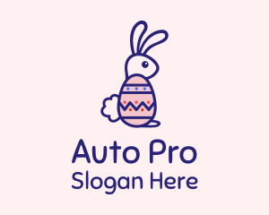 Easter Egg Rabbit logo