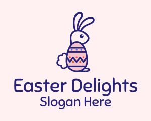 Easter Egg Rabbit logo