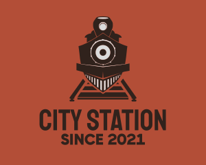 Vintage Train Station logo design