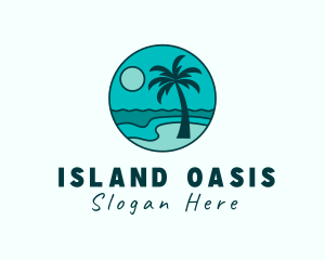 Island Beach Tourism logo design