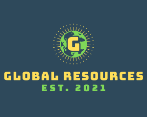 Sunray Global Earth logo