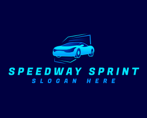 Race Car Automobile logo
