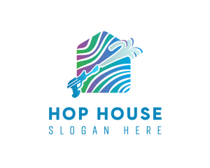 House Power Cleaning logo design