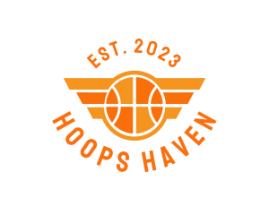 Basketball Wing Emblem logo