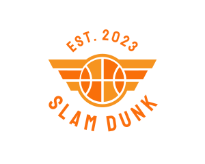 Basketball Wing Emblem logo