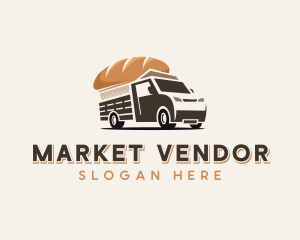 Bread Vendor Truck logo design