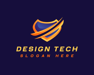 Shield Tech Security logo design