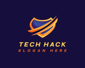 Shield Tech Security logo design