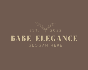 Gold Elegant Wordmark  logo design