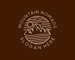 Mountain Travel Adventure logo design