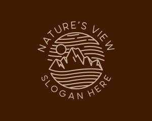 Mountain Travel Adventure logo design