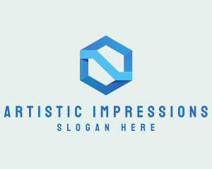 Corporate Geometric Hexagon logo design