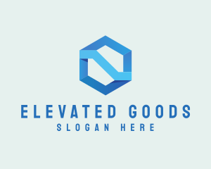 Corporate Geometric Hexagon logo design