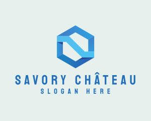 Corporate Geometric Hexagon logo design