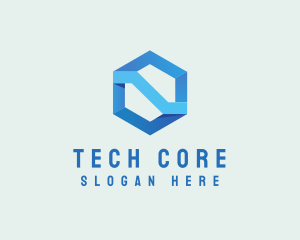 Corporate Geometric Hexagon logo design