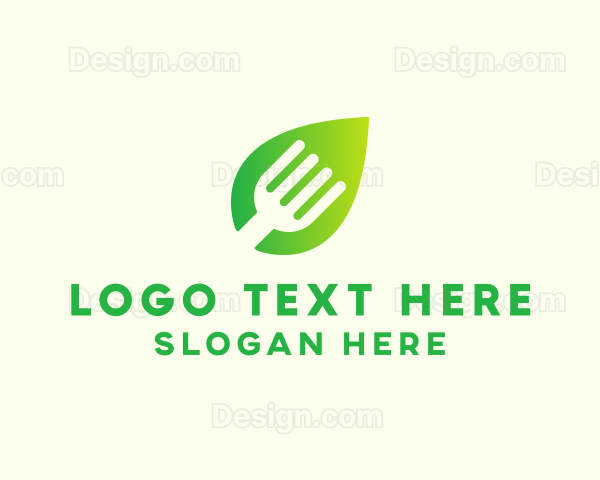 Organic Food Fork Logo