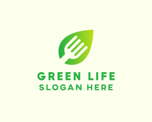 Organic Food Fork  logo