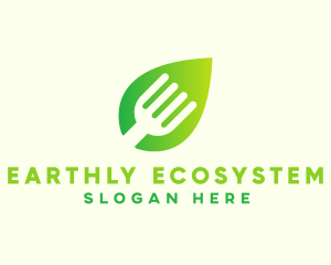 Organic Food Fork  logo