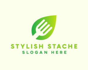 Organic Food Fork  logo design