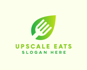 Organic Food Fork  logo design