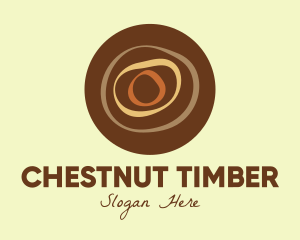 Brown Hardwood Log logo design