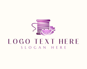 Flower Sewing Spool logo