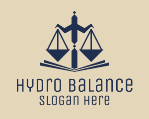 Legal Scales of Justice logo design