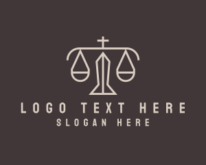 Architecture - Legal Counsel Scale logo design