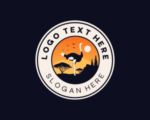 Ostrich Safari Zoo logo