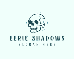 Spooky Skull Skeleton logo design