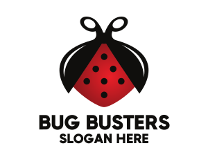 Insect Bug Ladybug logo design