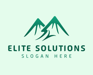 Green Alpine Mountain logo