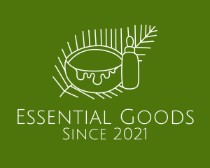 Coconut Essential Oil  logo design