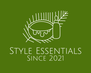 Coconut Essential Oil  logo design