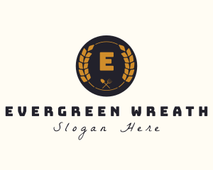 Gardening Wreath Dining logo design