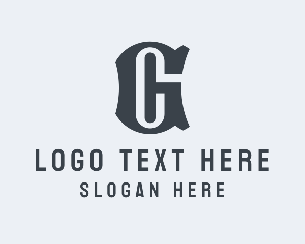 Letter Gc logo example 1