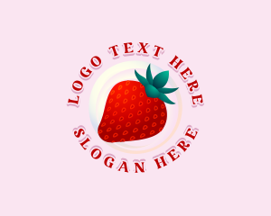 Sweet Strawberry Fruit logo design