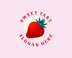 Sweet Strawberry Fruit logo design